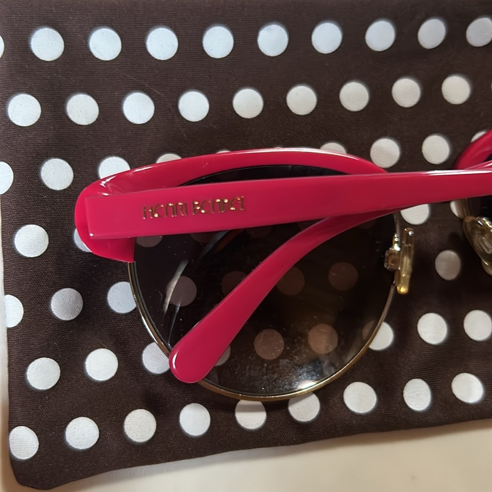 Henri Bendel Fuschia & Tortoise Shell Sunglasses